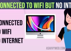 iMac connected to Wifi but no internet
