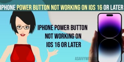 iPhone Power Button Not Working on iOS 16 or Later