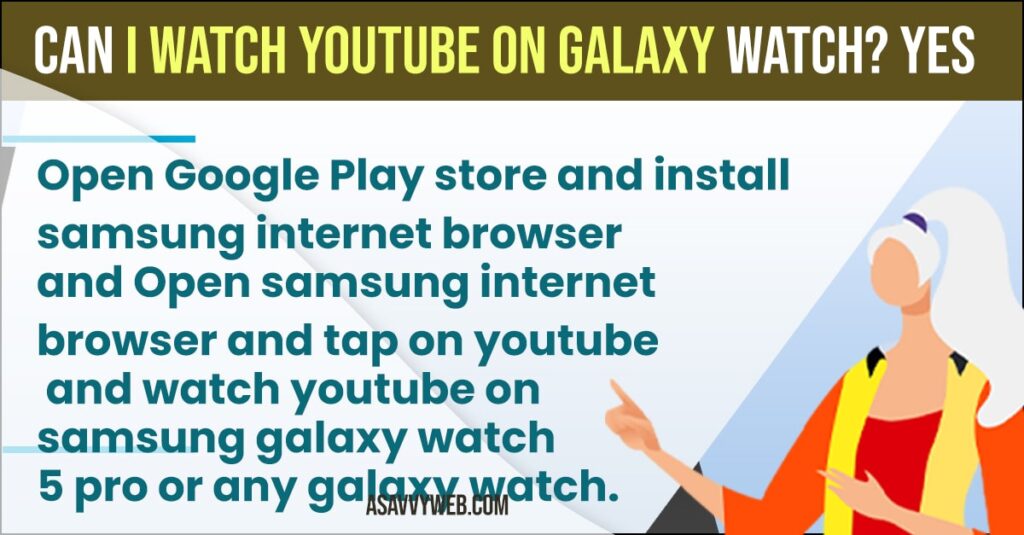 Watch Youtube on Galaxy Watch