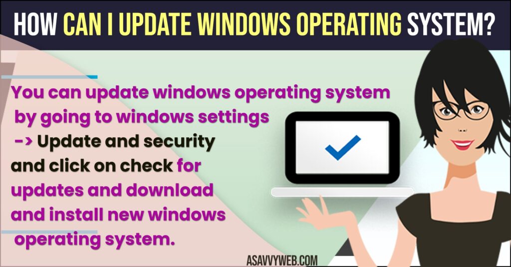 How Can I Update Windows Operating System?