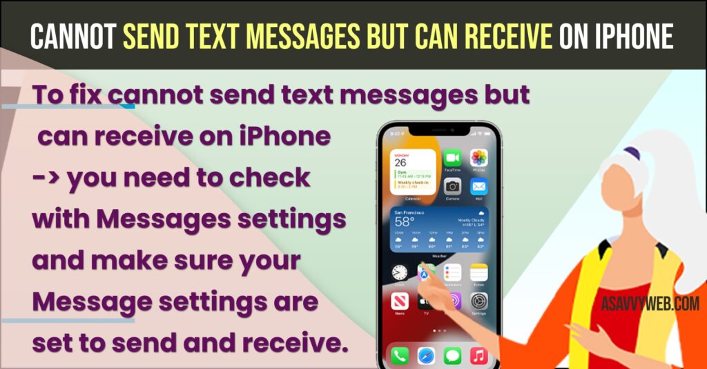 How to Fix Cannot Send Text Messages But Can Receive on iPhone