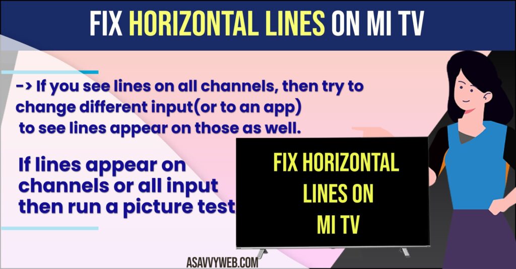 How to Fix Horizontal Lines on MI TV