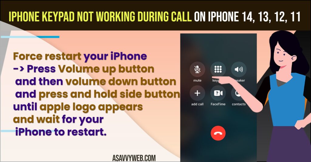 how to fix iPhone Keypad Not Working During Call On iPhone 14, 13, 12, 11
