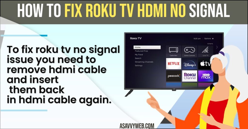 Fix Roku tv HDMI No Signal