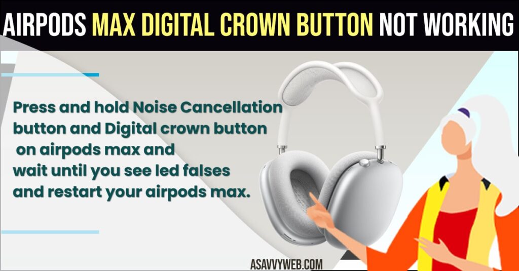 Airpods Max Digital Crown Button Not Working
