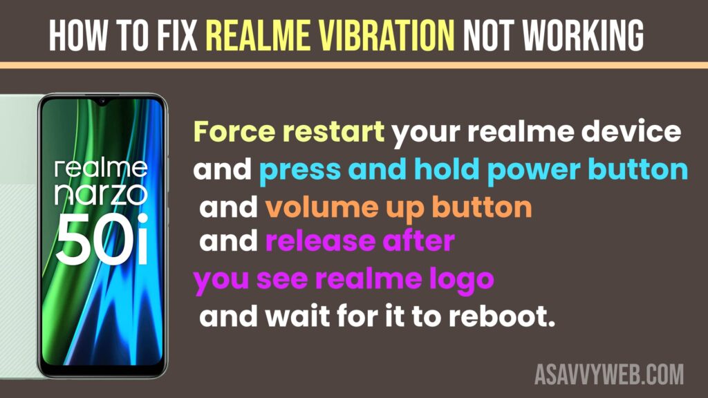 ix Realme Vibration Not Working