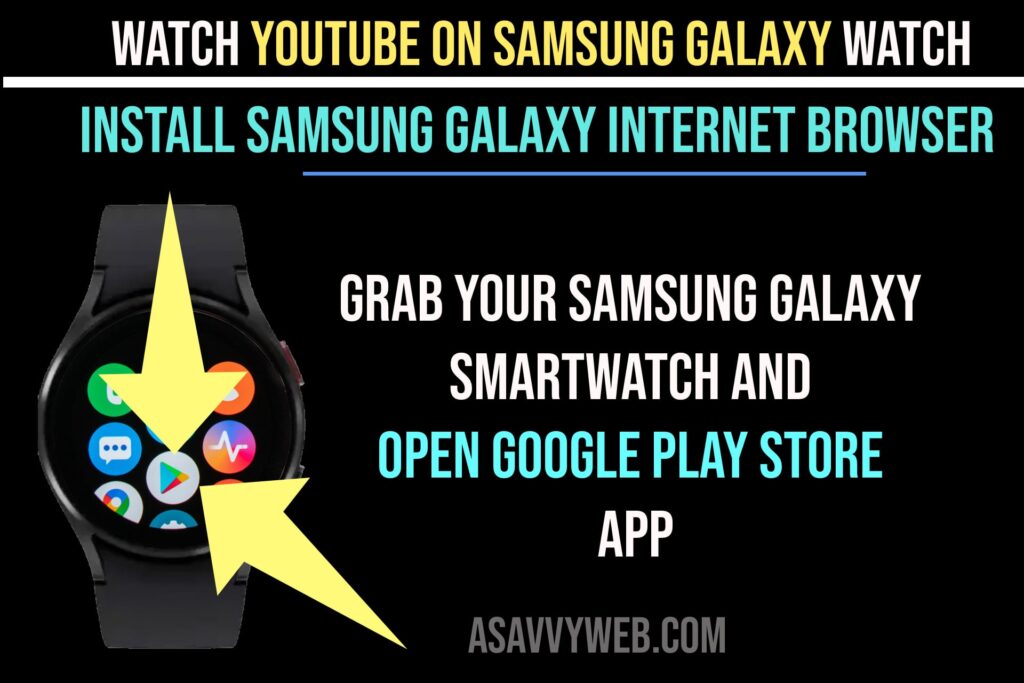 Open google play store app on galaxy watch 5 pro