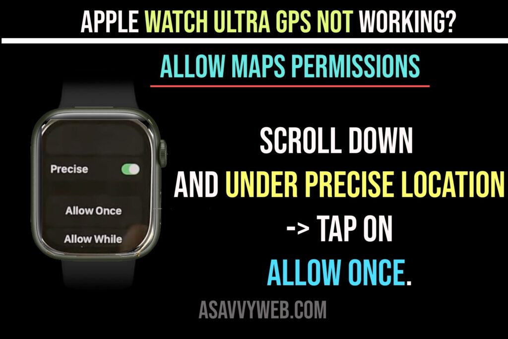 under precise location - allow once