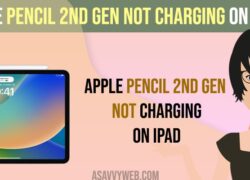 Apple Pencil 2nd Gen Not Charging on iPad