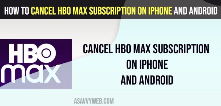 Cancel HBO Max Subscription on iPhone and Android