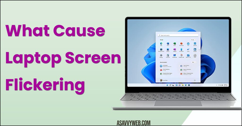 Causes of Laptop Screen Flickering