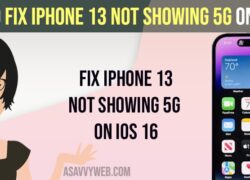 Fix iPhone 13 not showing 5G on iOS 16