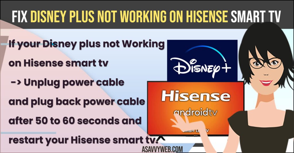 ix Disney plus not working on Hisense Smart tv