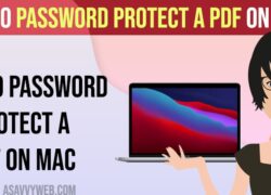 How to Password Protect a Pdf on Mac