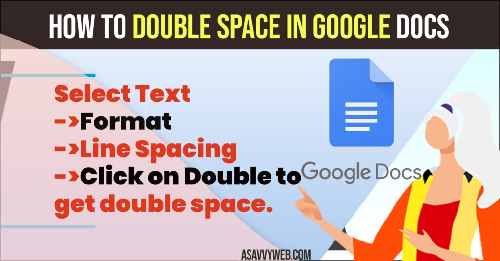 Double Space in Google Docs