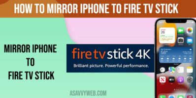 How to Mirror iPhone to Fire TV Stick