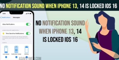 No Notification Sound When iPhone 13, 14 is locked ios 16