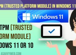 Reset TPM (trusted platform module) in windows 11 or 10