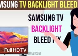 Samsung tv Backlight Bleed Fix