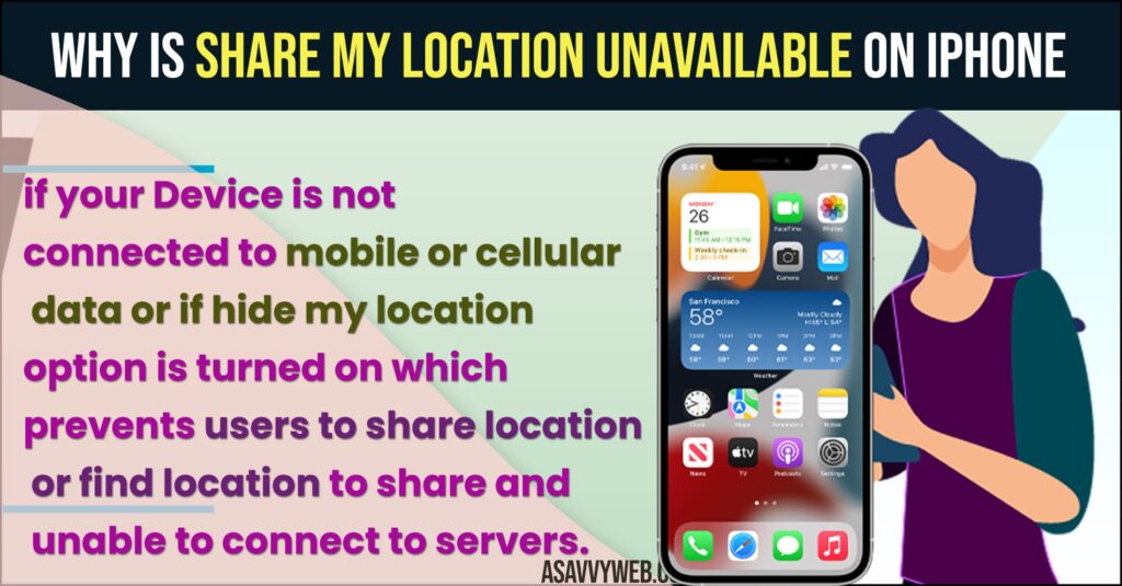 share my location not working on iPhone 13, 14 on iOS 14, 15 16