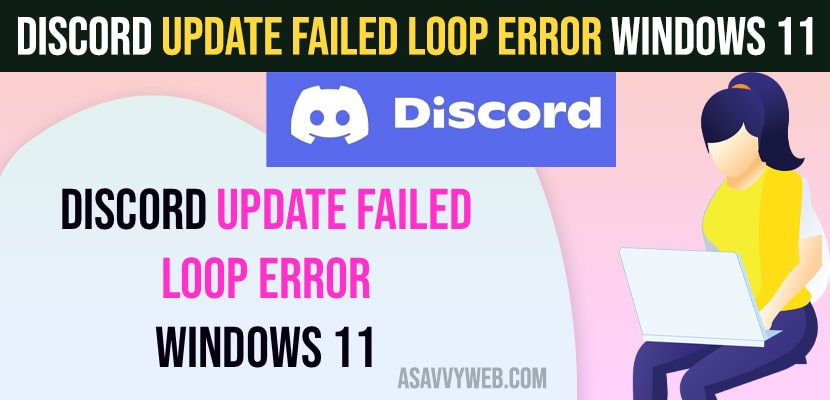 Discord Update Failed Loop Error Windows 11