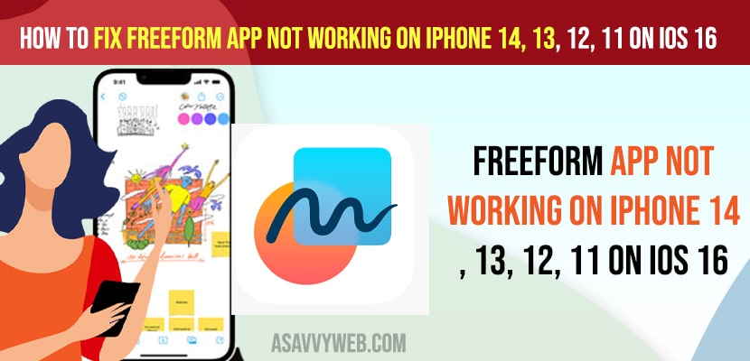Fix Freeform App Not Working on iPhone 14, 13, 12, 11 on iOS 16