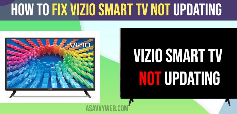 Fix Vizio Smart TV Not Updating