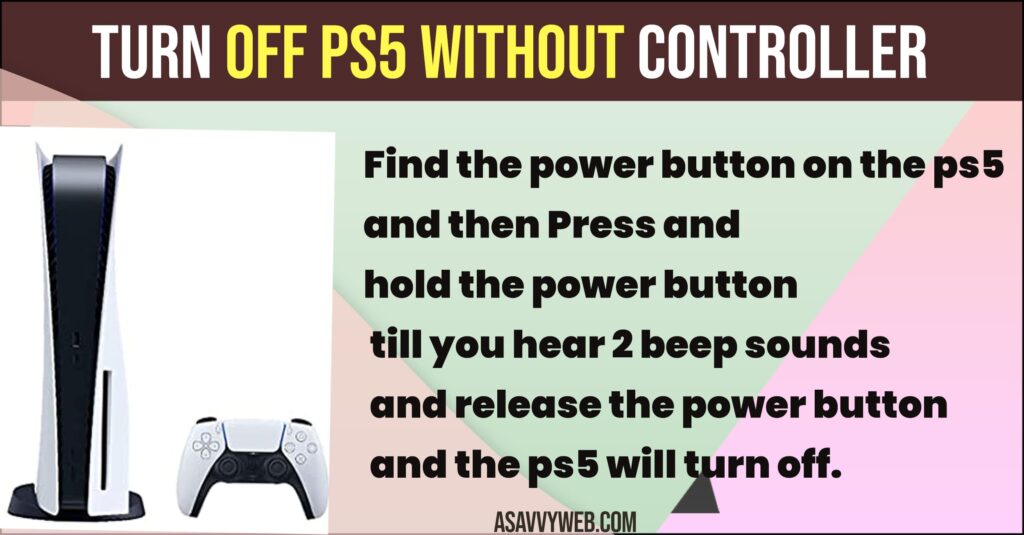 How to Turn Off PS5 Without Controller