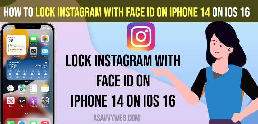 How to Lock Instagram With Face iD On iPhone 14 on iOS 16