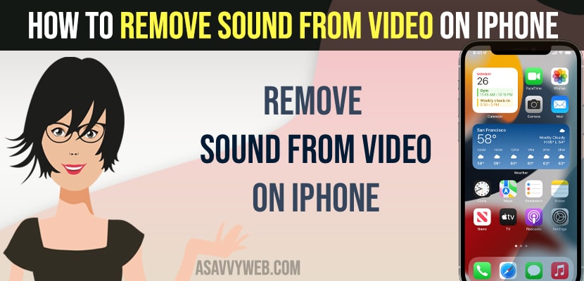Remove Sound From video on iPhone