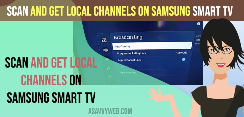 Scan and Get Local Channels on Samsung Smart TV