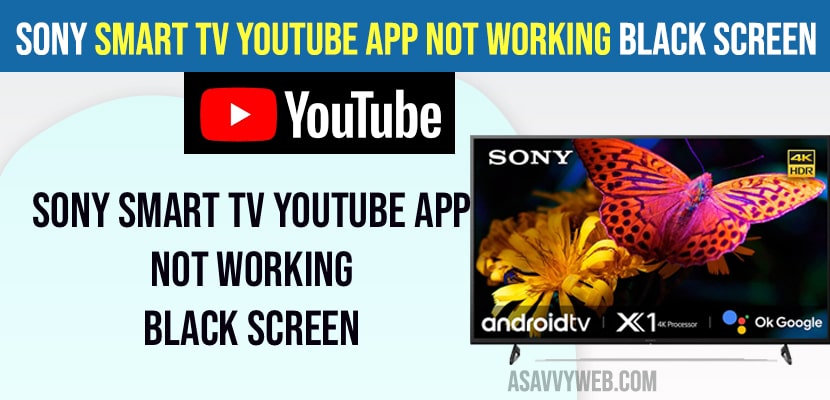 Go to Google Play store and update youtube app to latest version and update sony bravia smart tv.