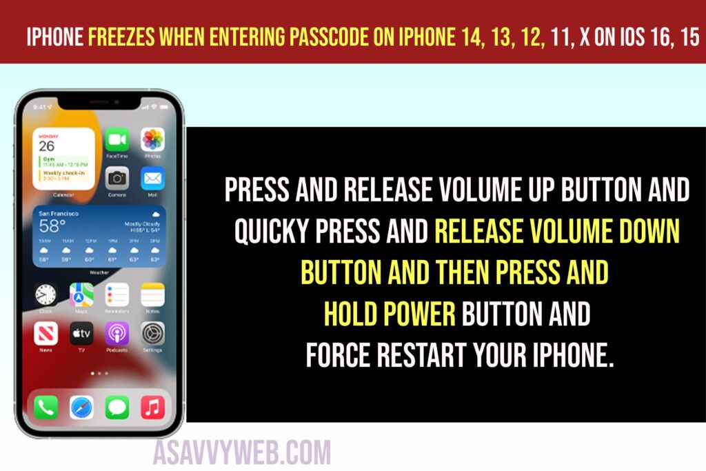 iPhone Freezes when Entering Passcode on iPhone 14