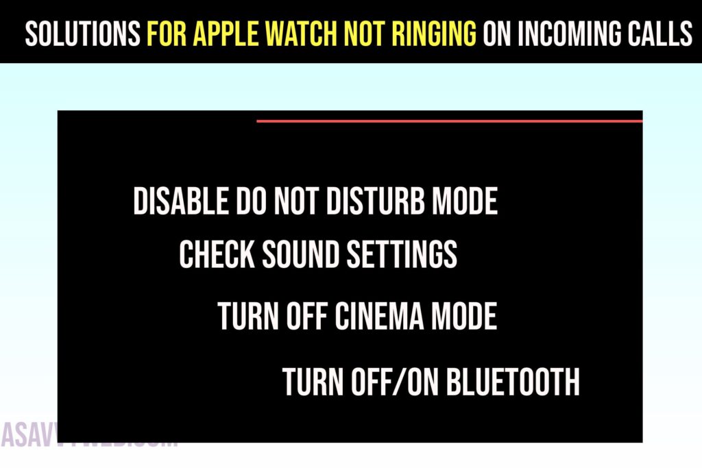Apple Watch Not Ringing on Incoming Calls