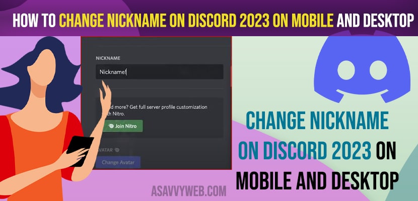 Change Nickname on Discord 2023 on Mobile and Desktop