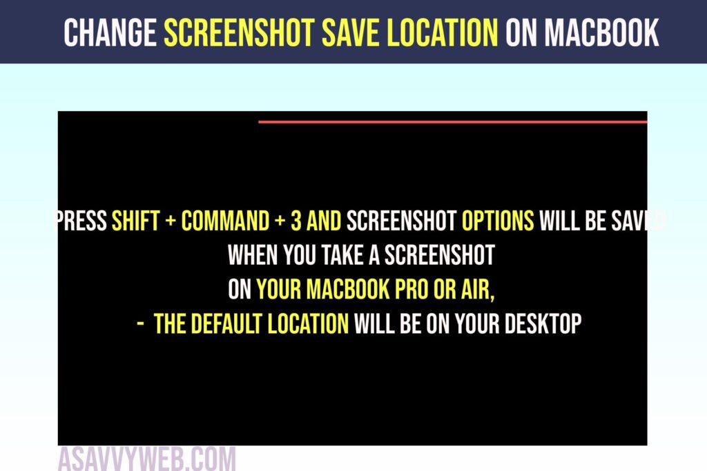 Change Screenshot Save Location on MacBook