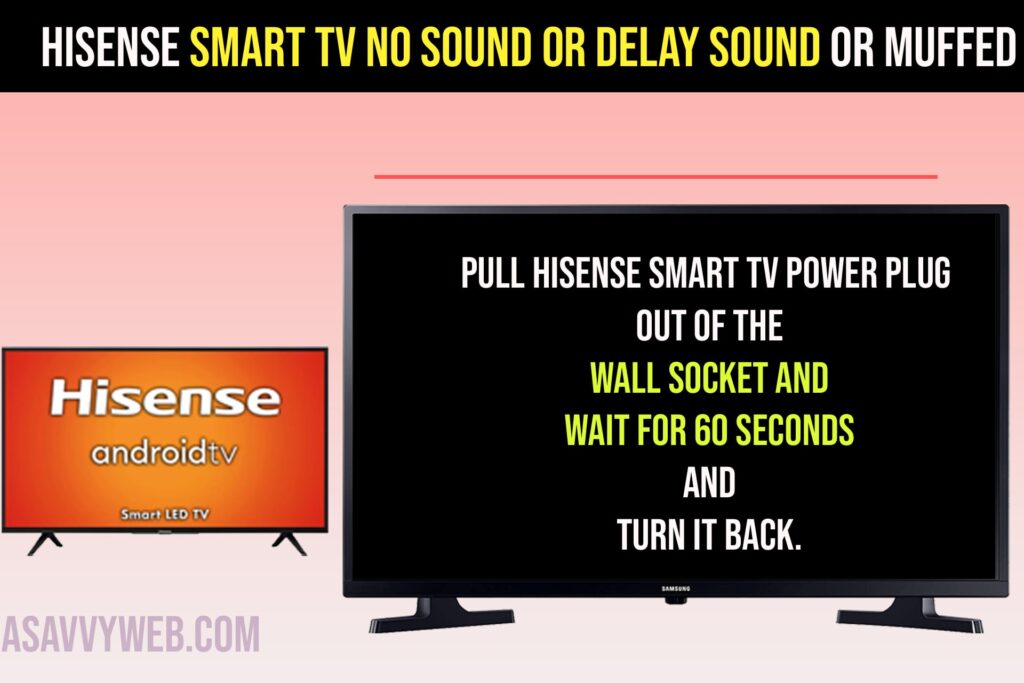 Fix Hisense Smart TV No Sound or Delay Sound or audio