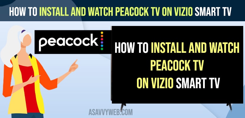 Install and Watch Peacock TV on Vizio Smart tv