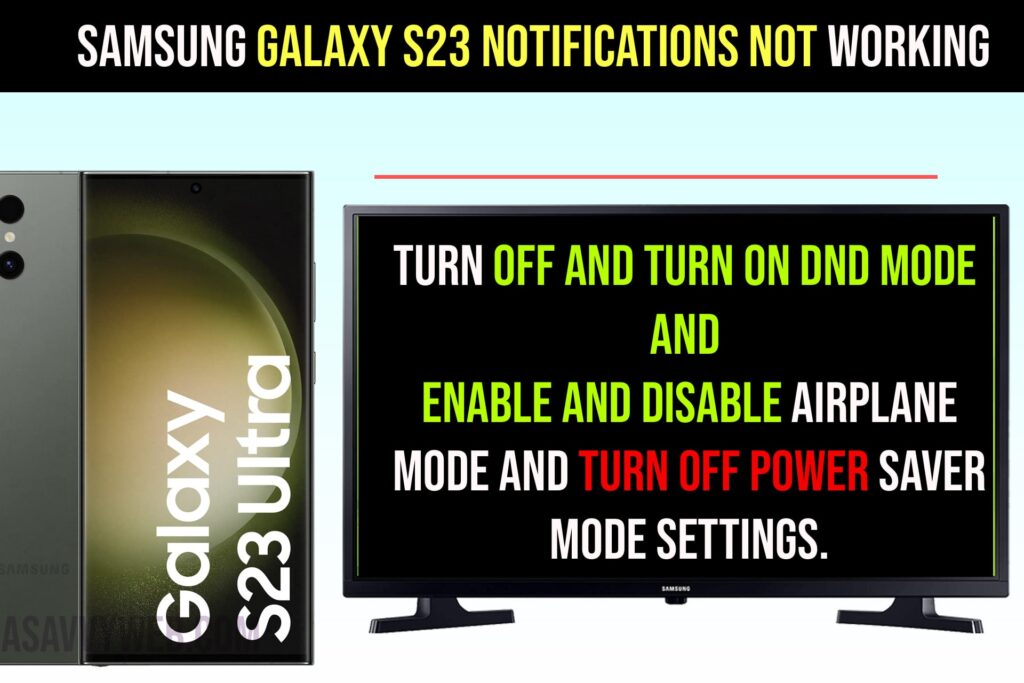 Samsung Galaxy S23 Notifications Not Working