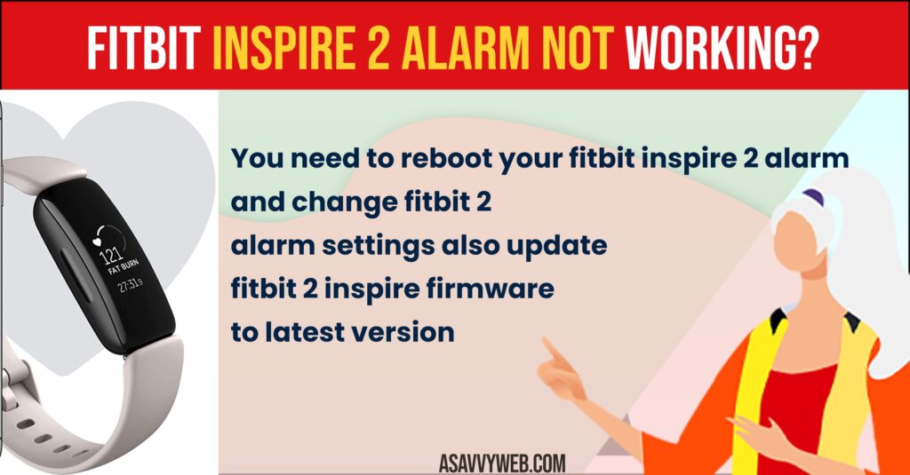 How to fix Alarm Not Working on fitbit inspire 2