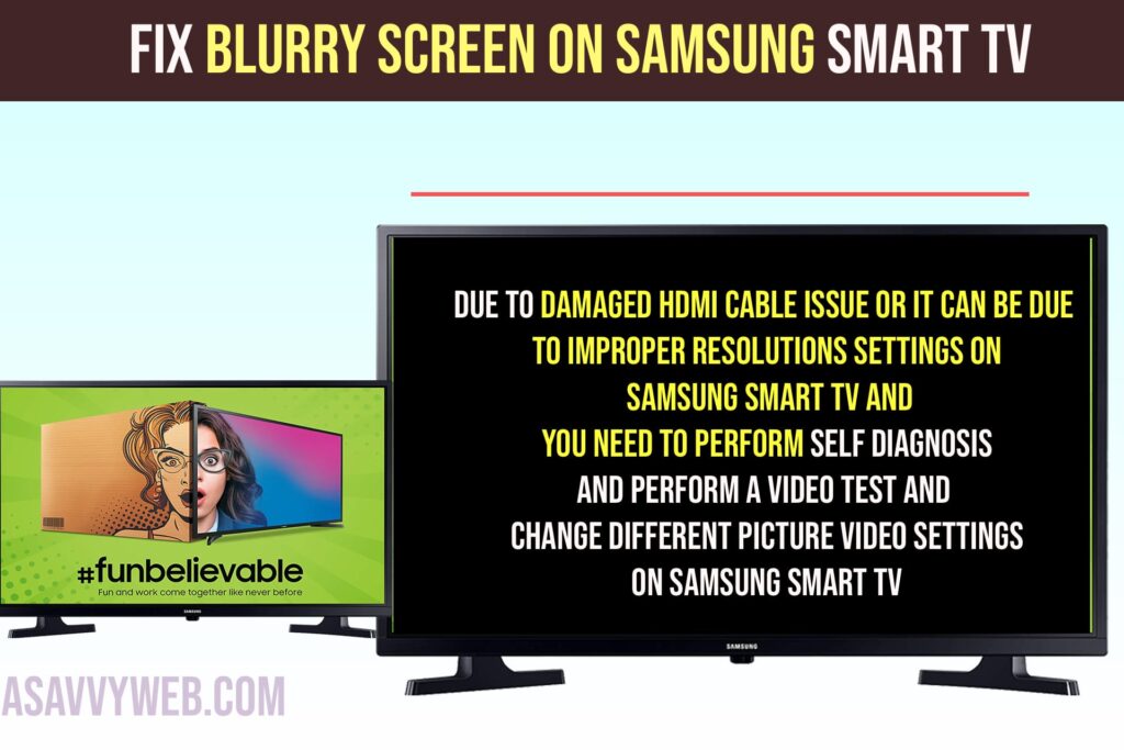 Fix Blurry Screen on Samsung Smart tv