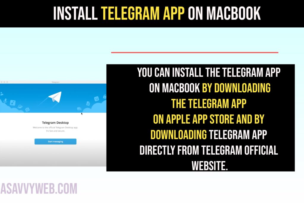 Install Telegram App on Macbook Pro 
