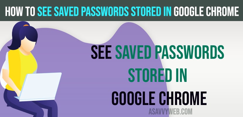 See Saved Passwords Stored In Google Chrome