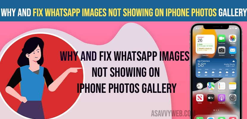 WhatsApp images Not Showing on iPhone Photos Gallery
