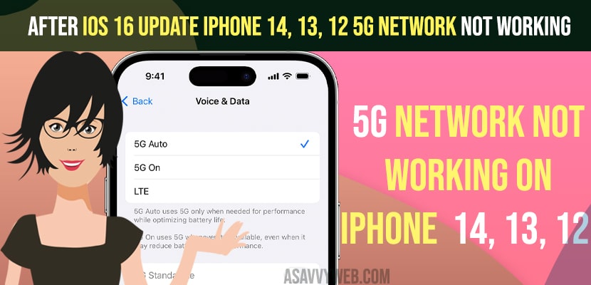 iPhone 14, 13, 12 5G Network Not Working 