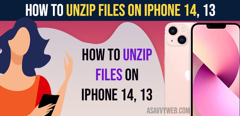UnZip Files on iPhone 14,
