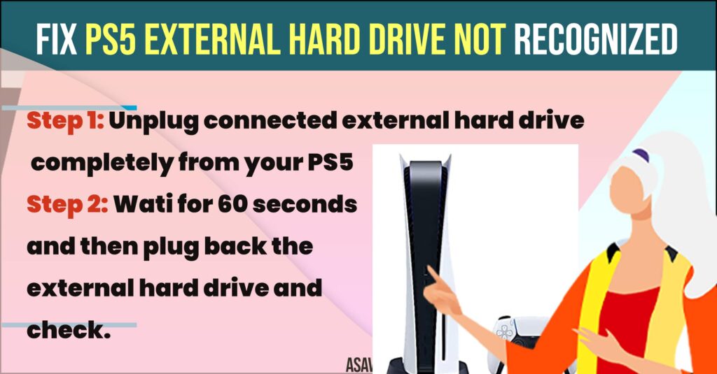 How to fix PS5 External Hard Drive Not Recognized