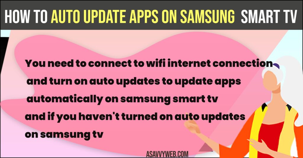 Auto Update Apps on Samsung tv