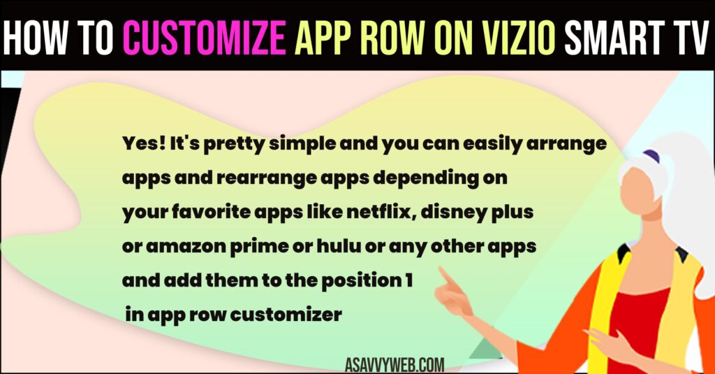 Customize App Row on Vizio Smart tv