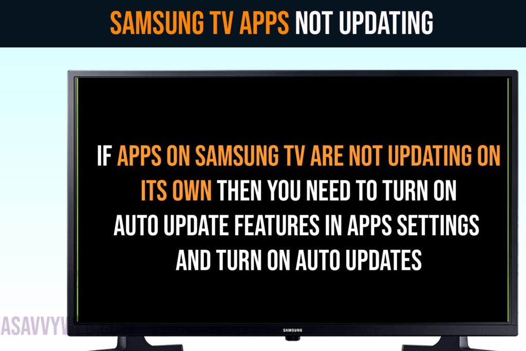 samsung tv not updating apps